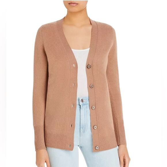 C by Bloomingdale’s 100% Cashmere Women’s Long Sleeve Sweater Size Small NEW NWT - Picture 2 of 9